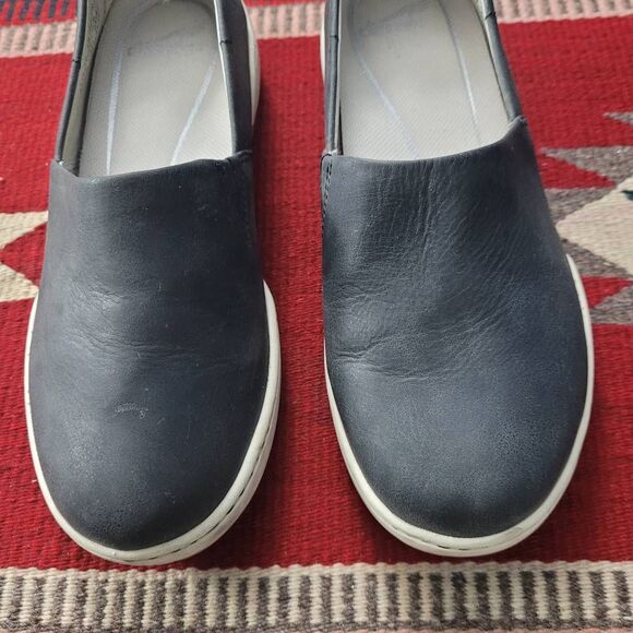 Dansko Reba Vintage Nappa Leather Slip On Shoe Sz 37‎ 6.5-7 Navy Blue Comfort - Picture 3 of 7